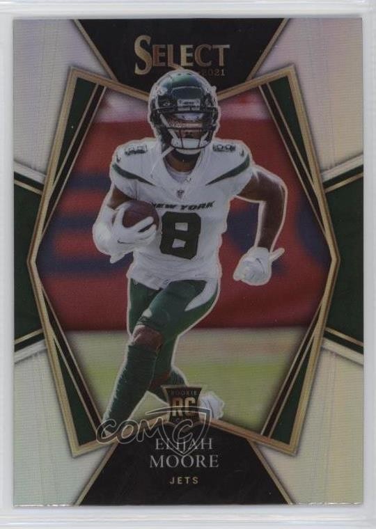 2021 Panini Select Premier Level Silver Prizm Elijah Moore #156 1oa8