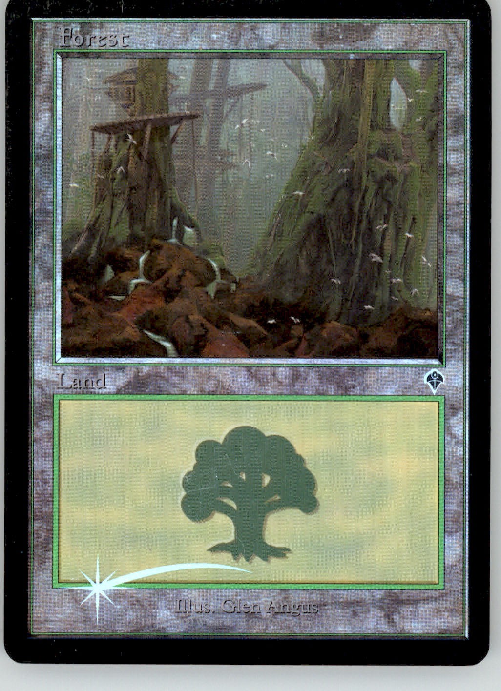 Forest (350) - Invasion - 350 - Foil MP Magic: The Gathering
