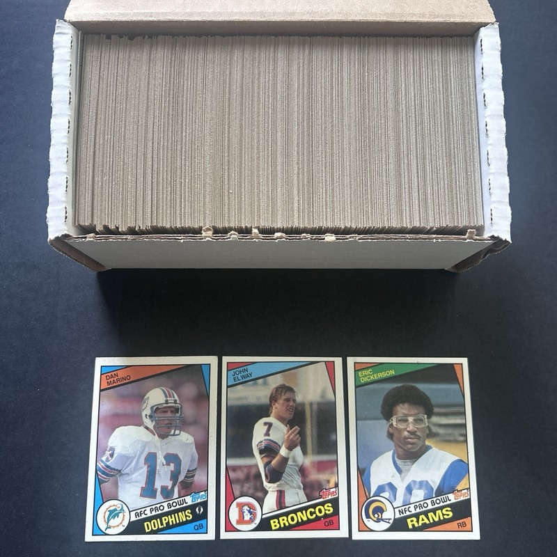 1984 Topps Football Complete Set 1-396 Marino Elway Dickerson RC Rookie Cards