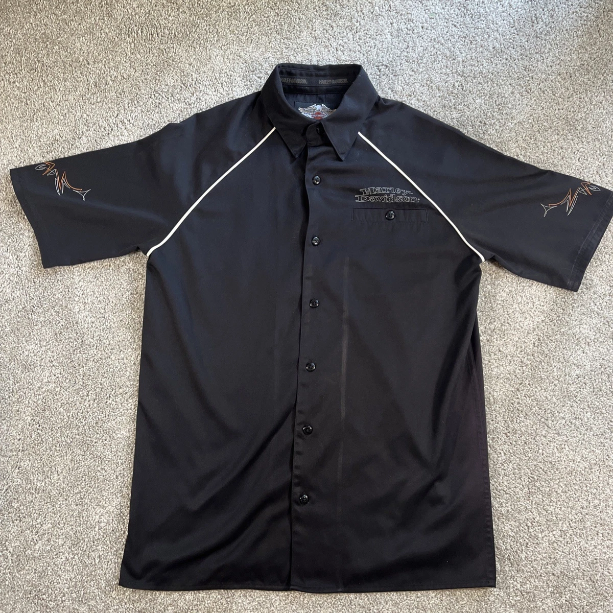 Harley-Davidson Short Sleeve Regular Size S Casual Button-Down