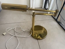 Mid Century Koch & Lowy Brass Swing Table Lamp c. 1970’s