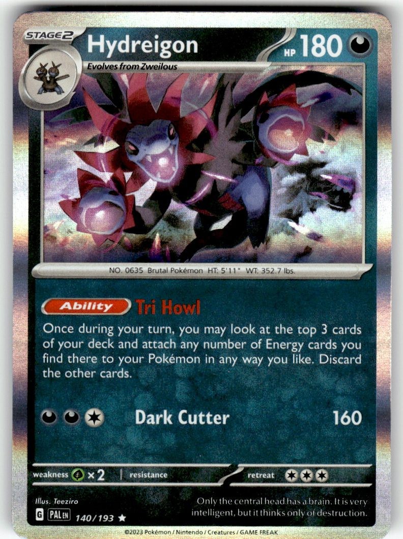 Pokemon Hydreigon Holofoil 140/193 A1-5 NM