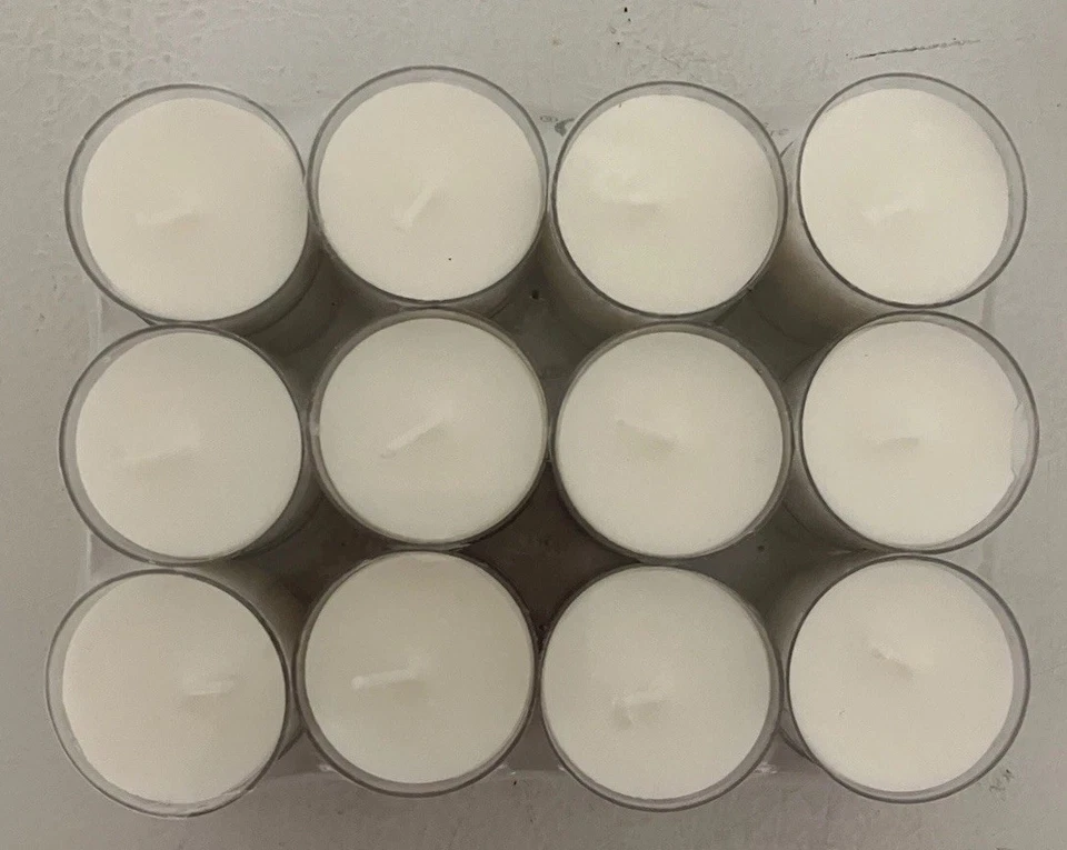 EUC Silver Mercury Glass Votives Set Of 12 With 24 NEW Mini Tea Light Candles - Image 3 of 4