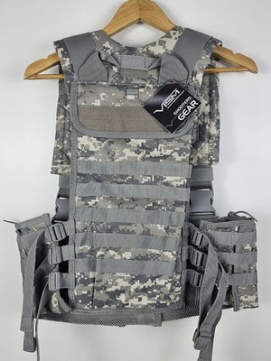 VISM Airsoft MOLLE Chest Rig Harness Vest System w/ Hydration Pouch CVARCR2922