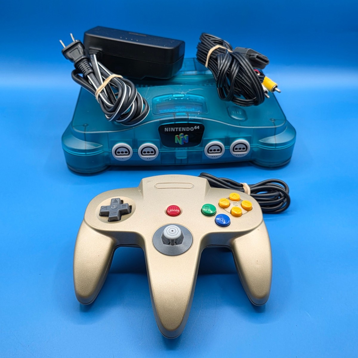 N64 Funtastic Series Nintendo 64 N64 Funtastic Ice Blue Console W