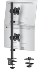 MOUNTUP Dual Monitor Stand, Vertical Monitor Mount for 2 Max 32 inch Stack Sc...