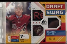 2018-19 SP Game Use Clayton Keller Draft Swag /16