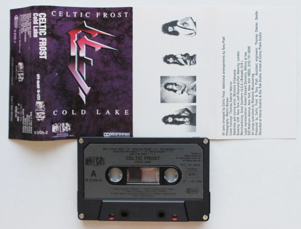 CELTIC FROST - COLD LAKE (NOISE N 0125-2) 1988 GERMANY CASSETTE TAPE BLACK METAL - Image 2 of 3
