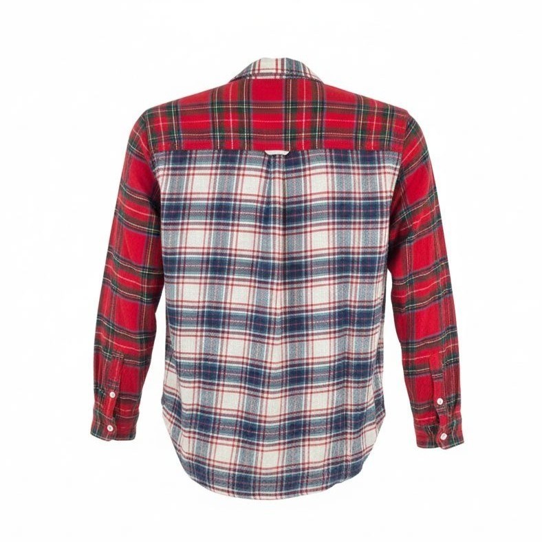 American Eagle Multicolor Plaid Patchwork Boyfrie… - image 5