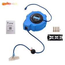 45FT12-AWG-3C SJTOW Retractable Extension Cord Reel Power Cord Reel Durable 125V