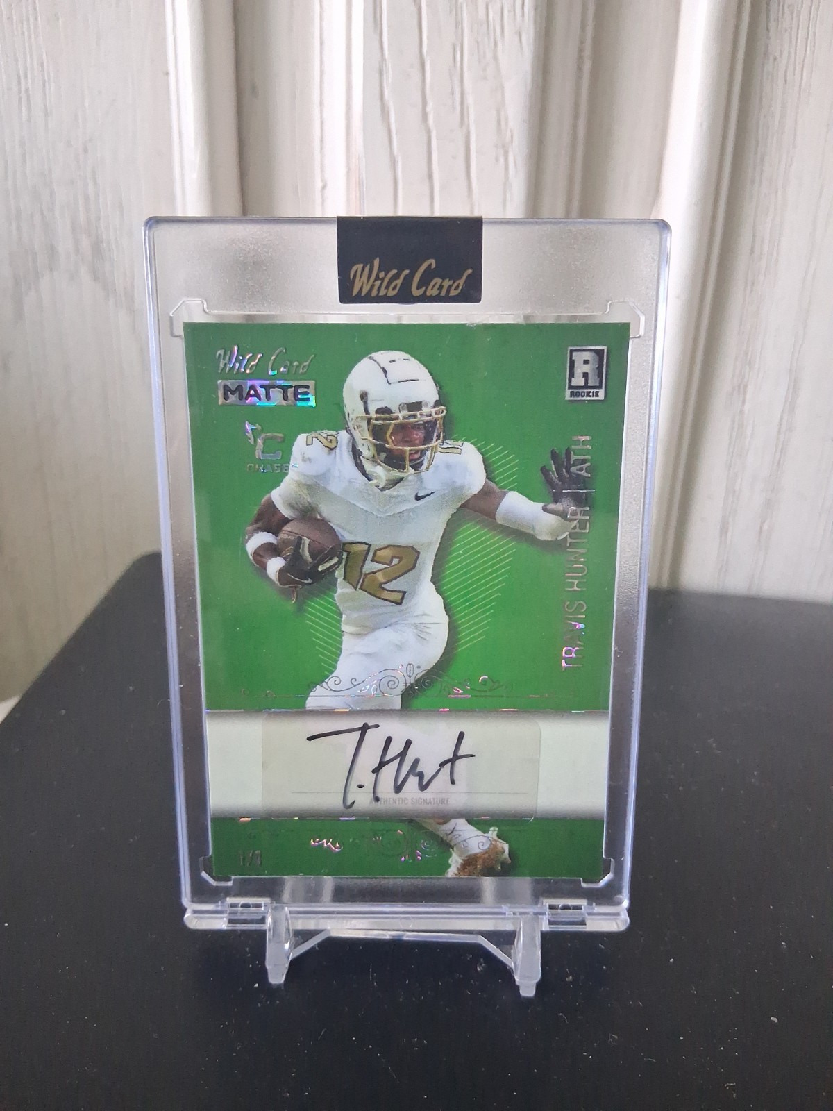 2025 Travis Hunter Wild Card Matte Chase 1/1 Auto RC