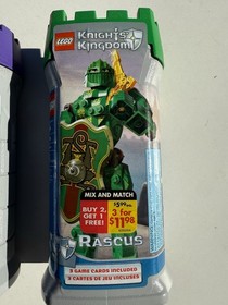 LEGO Knights' Kingdom 8784 Rascus NEW Poseable Castle Knight Figure Green Monkey