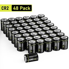 48Pack CR2 3V Lithium Battery 1000mAh Industrial DL-CR2 KCR2 Photo Batteries