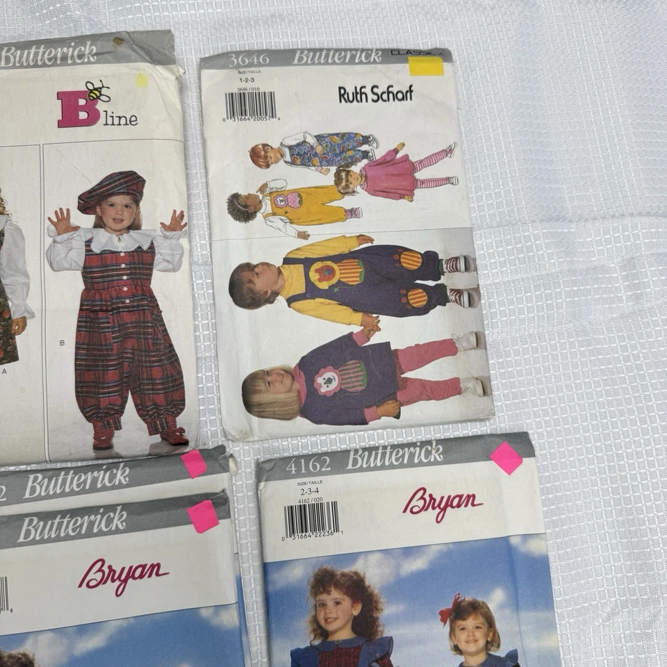 vintage lot 25 uncut butterick busybodies kids child patterns uncut 90s 94-95 - Image 4 of 4