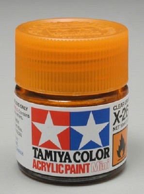Tamiya Acrylic X-26 Clear Orange Paint Jar 81526