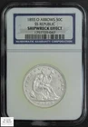 1855 O Arrows Seated Liberty Half Dollar 50C (SS Republic) NGC SHIPWRECK EFFECT