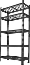 Heavy Duty 5-Tier Metal Shelving Unit, 2000 LBS Capacity Storage Shelves for Gar