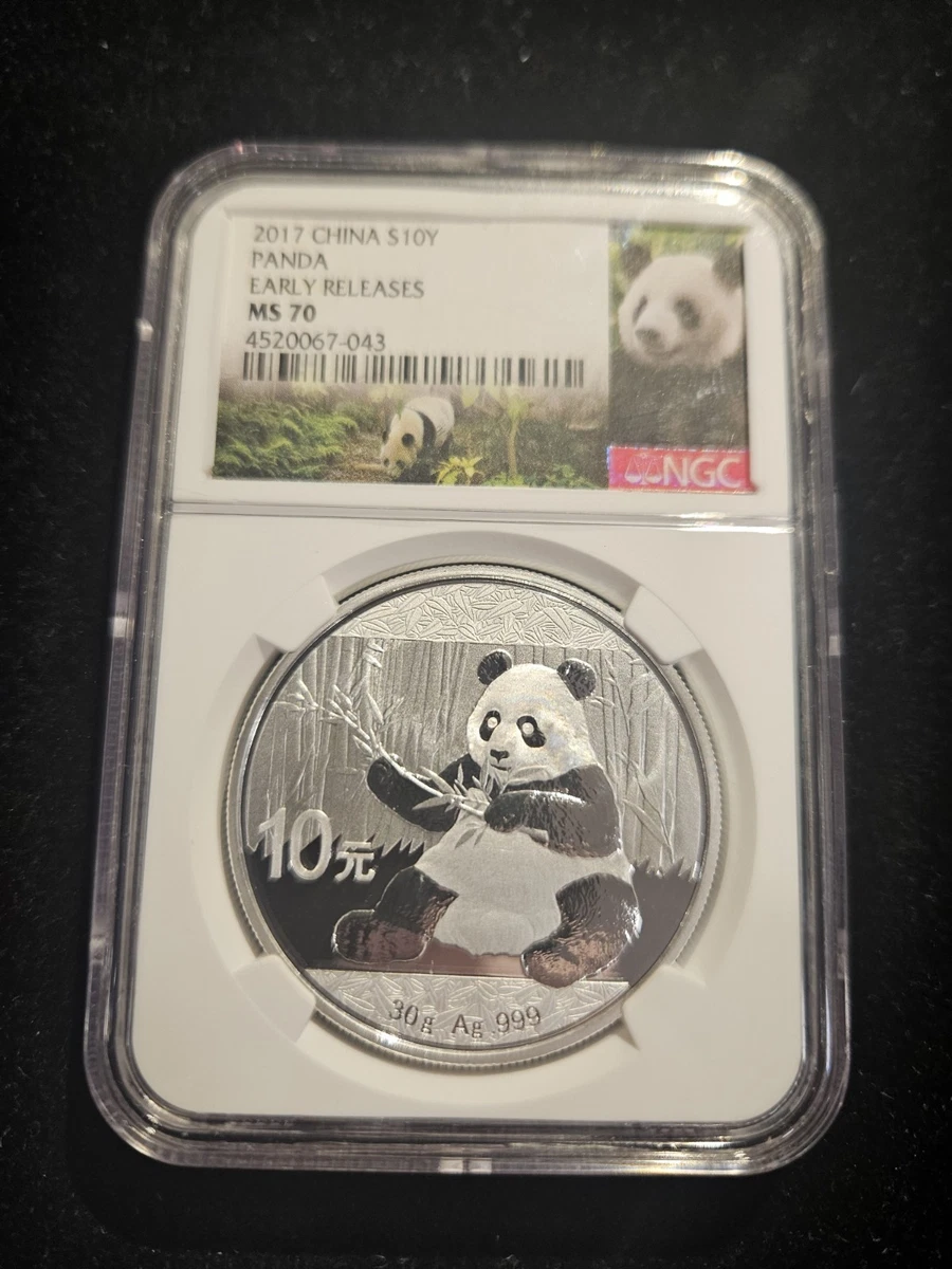 Chinese Panda MS 70 Graded 2017 Silver Bullion Coins for sale | eBay