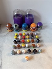Lot of 31 Mighty Beanz with 2 Carry Cases  5 Small Containers Figures