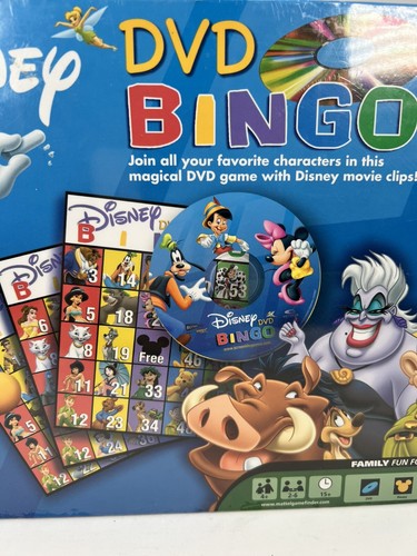 Disney DVD Bingo TV Game For Ages 4+ w/ Carrying Case - NEW SEALED Vintage 2005 - 第 3/21 張圖片