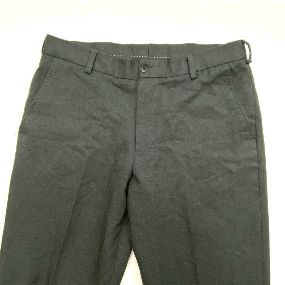 Pantalones de vestir Van Heusen Studio de pierna recta para hombre talla 32x30 gris lavado oscuro Foto 2 de 4