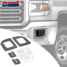 Bumper LED Pod Fog Light Mounts For GMC Sierra 2500 HD 3500 HD 15-16 17 18 19 