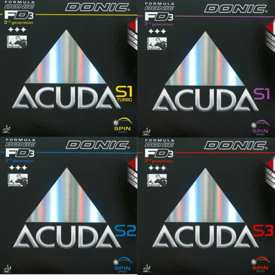 Donic Acuda S1 / S2 / S3 / Turbo / Tischtennisbelag / NEU / zum Sonderpreis