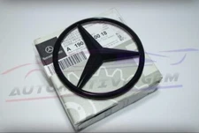 R190 C190 FOR GLOSS BLACK Star Emblem Rear Trunk Lid Badge AMG GT GTS