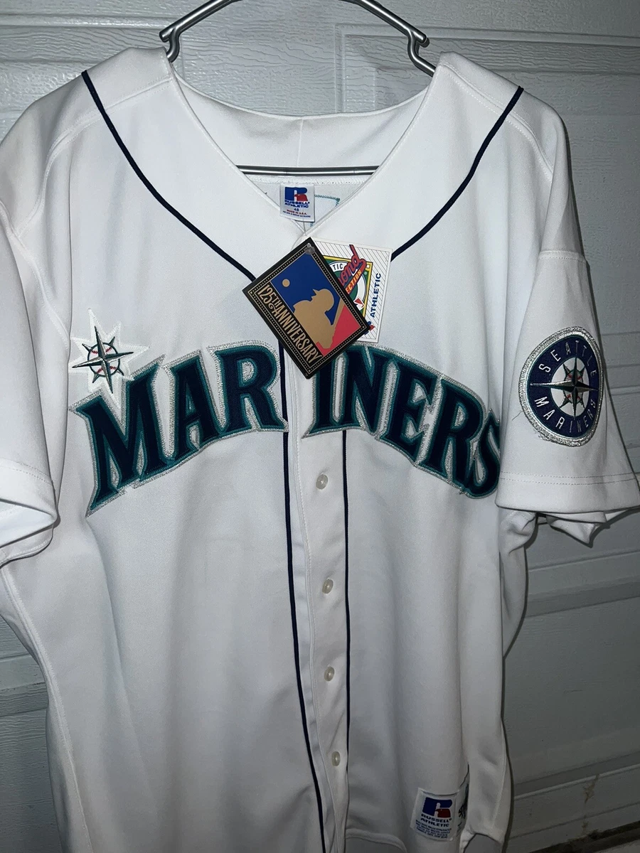 VTG Authentic Ken Griffey Jr Russell Diamond Collection Mariners Jersey Sz 48