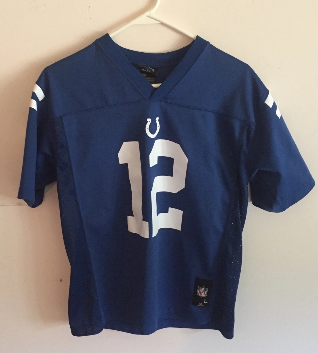 NFL SHOP 12 ANDREW LUCK INDY COLTS YOUTH LARGE JERSEY MINT