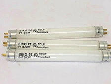 F4T5/CW Fluorescent Light Bulb by Eiko  4 Watt 6” F4T5 T5 Cool White 3-pcs *NEW