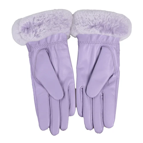 Women's Winter Genuine Leather Gloves Rex Rabbit Fur Warm Trim Cuff Velvet Lined - Picture 86 of 88