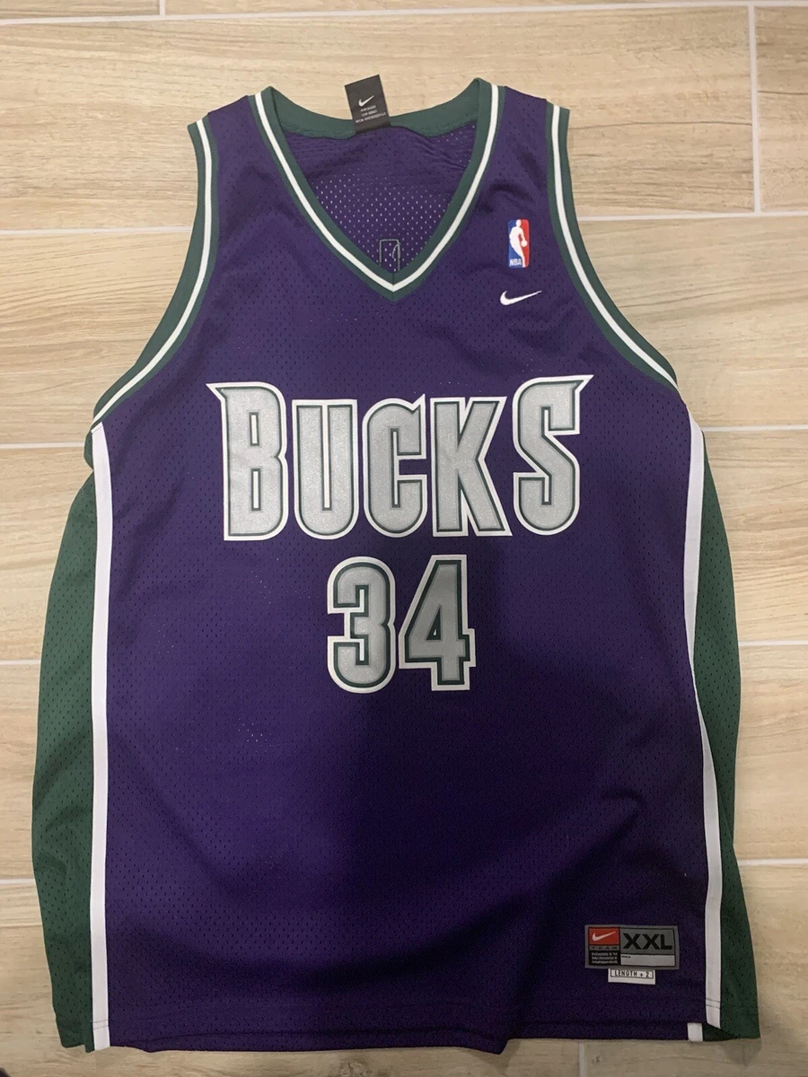 Ray Allen Vintage Milwaukee Bucks Nike Swingman Basketball 