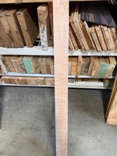 Curly Maple Guitar Fingerboard  .3 X 3.5”x47 KD Figured