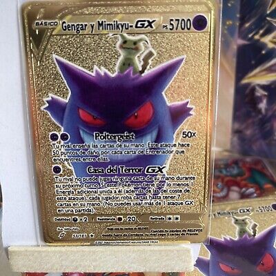 Carta Pokémon Gengar/Mimikyu GX de segunda mano por 15 EUR en