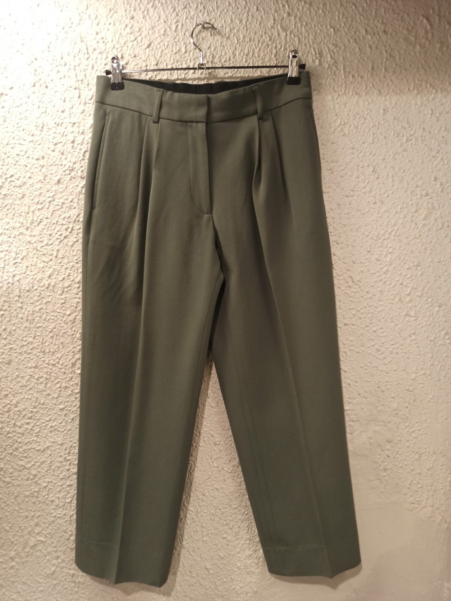 DRIES VAN NOTEN PLEATED WOOL PANTS GREEN size 34 New !! | eBay DRIES VAN NOTEN PLEATED WOOL PANTS GREEN size 34 New !! | eBay