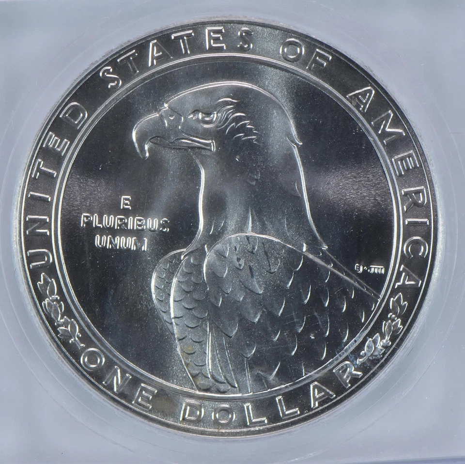 1983-P Olympic Discus Commemorative Silver Dollar MS70 ICG *1289 - Image 4 of 4