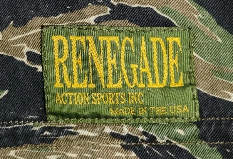 Vintage Renegade Action Sports Paintball Jersey Mens Sz L Tiger Stripe Camo Rare - Image 3 of 4