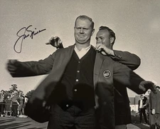 Jack Nicklaus SIGNED 8x10 PHOTO! Golfer GOLF! Arnold Palmer! Masters  W/Coa