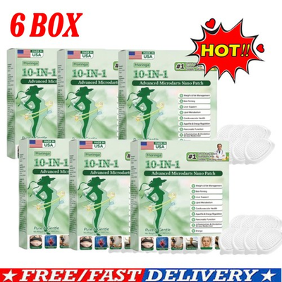#ad 6 BOX Moringa Berberine x 10 in 1 Advanced Metabolic Nano MicroneedlePatches $16.47