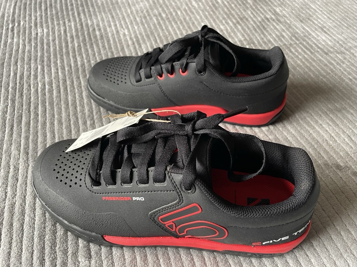 ADIDAS FIVE TEN FREERIDER PRO SIZE 7 BLACK/RED MOUNTAIN BIKE SHOES