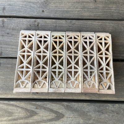 Vintage Dearborn X 900-5-2 Radiant Ceramic Heater Grate Insert Brick 8'' Lot of 6