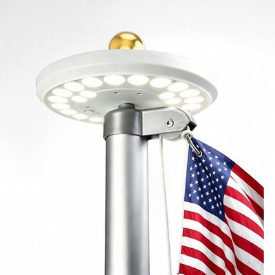 26 LED Solar Powered Flag Pole Light Auto Active Super Bright Outdoor Waterproof
