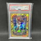 Jahmyr Gibbs 2023 Prizm Draft Picks RC SP Gold Ice #116 PSA 10