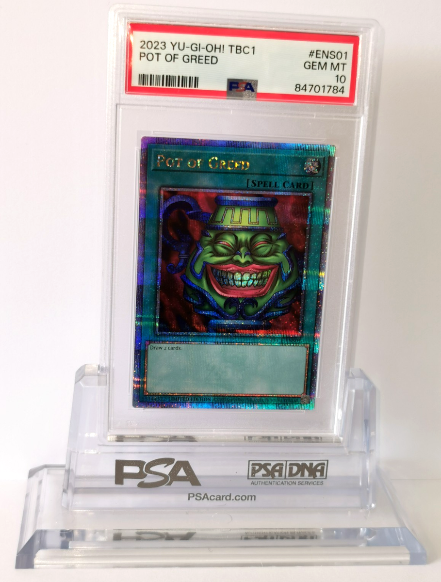 Pot of Greed tbc1-ens01 Ltd Ed (PSA 10) Quarter Century Rare Yu-Gi