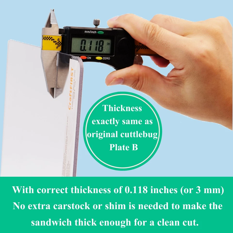 B Cutting Plate for Cuttlebug Machine 5.87 x 7.75" Pack of 2 - Image 3 of 4