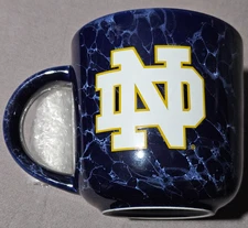 NOTRE DAME LOGO MUG BLUE MARBLE DESIGN RFSJ
