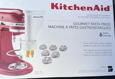 KitchenAid KSMPEXTA Gourmet Pasta Press Attachment - White