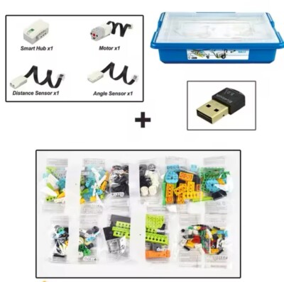 Wedo 2.0 Robotics Core Set, Compatible with 45300, Scratch 3.0 DIY Blocks