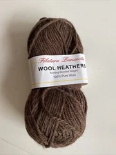 Filatura Lanarota Wool Heathers Worsted Weight Brown Color 712